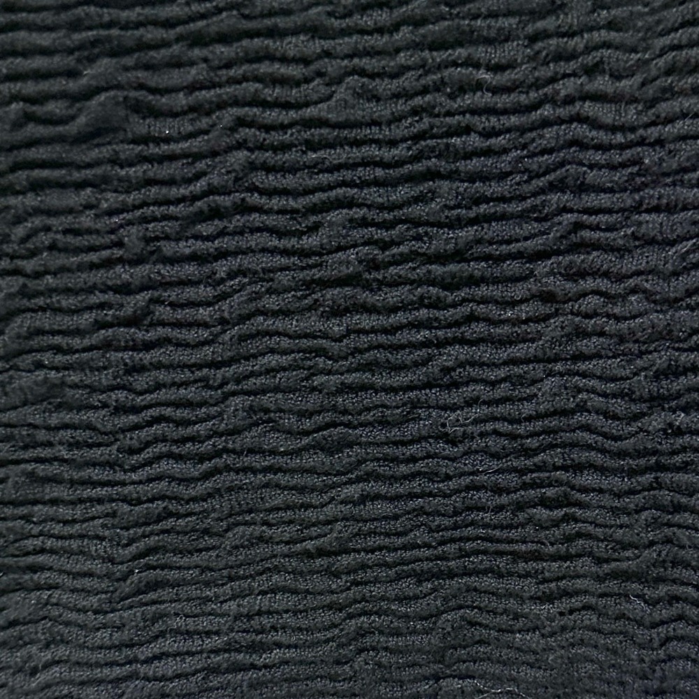 Eileen Fisher XL Silk Blend Textured Crinkle Open Front Cardigan Jacket Black - Picture 9 of 10